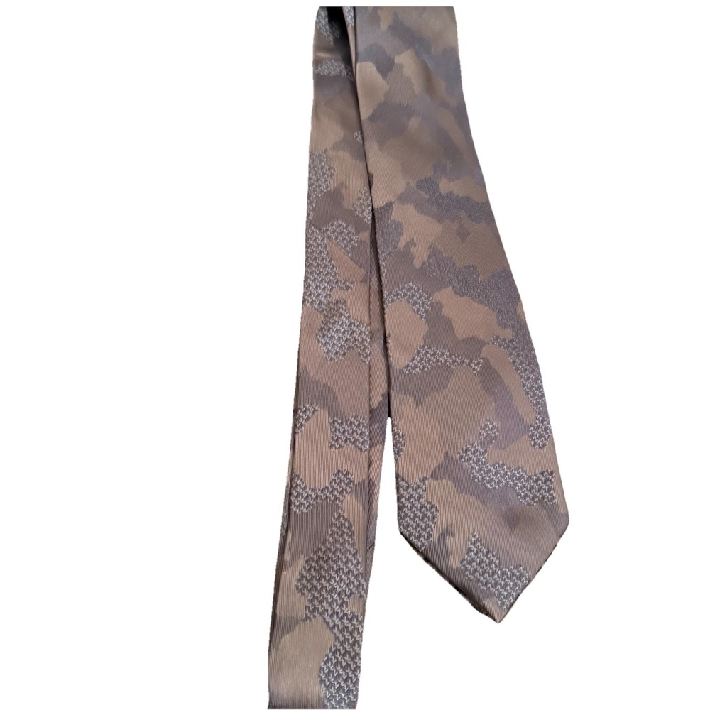 Michael‎ Kors Tie Camo Extra Long Silk Travel Coastal Southern